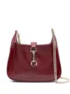 Gucci Jackie Notte Patent Leather Mini Bag In Red