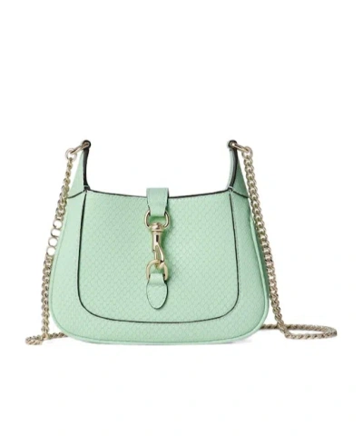 Gucci Jackie Notte Python Mini Bag In Green