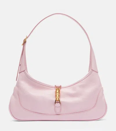 Gucci Jackie Slim Medium Leather Shoulder Bag In Pink