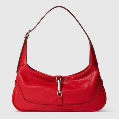 Gucci Jackie Slim Medium Shoulder Bag In Red