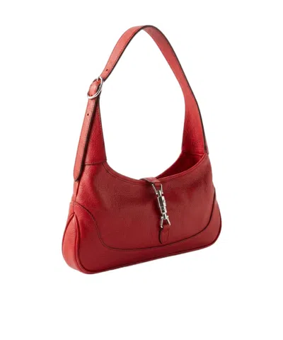 Gucci Jackie Slim Medium Shoulder Bag In Red