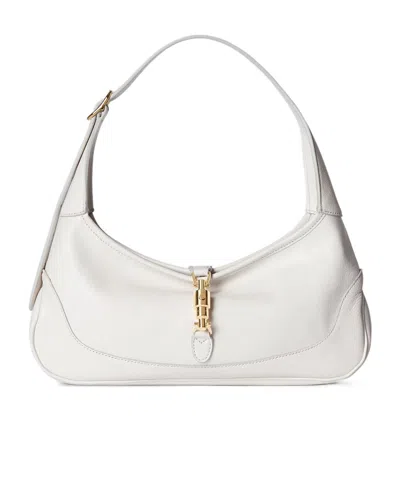 Gucci Jackie Slim Small Shoulder Bag In White