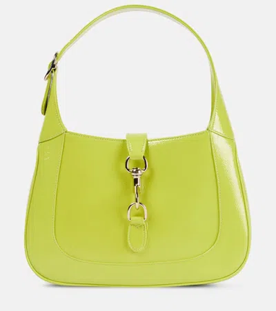 Gucci Jackie Small Leather Shoulder Bag In Green