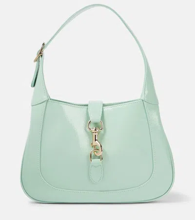 Gucci Small Jackie Leather Shoulder Bag In Light Green