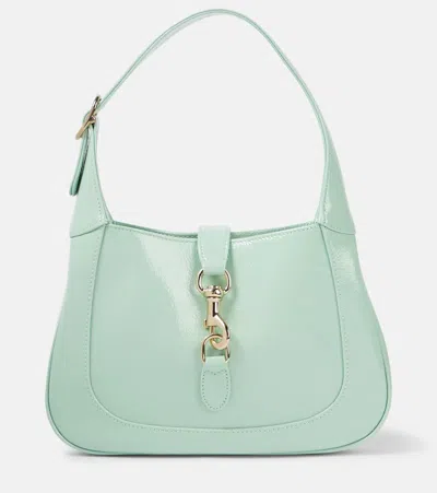 Gucci Jackie小号皮革单肩包 In Light Green