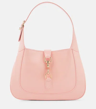 Gucci Jackie Small Leather Shoulder Bag In Pink