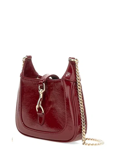Gucci Jackie Top Handle Bag In Burgundy