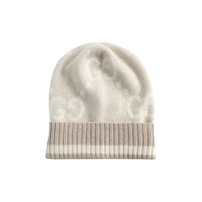 Pre-owned Gucci Jacquard Beanie 'beige'