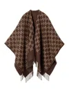 Gucci Gg Wool Jacquard Cape