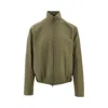 Gucci Jacquard Gg Canvas Bomber Jacket In Green