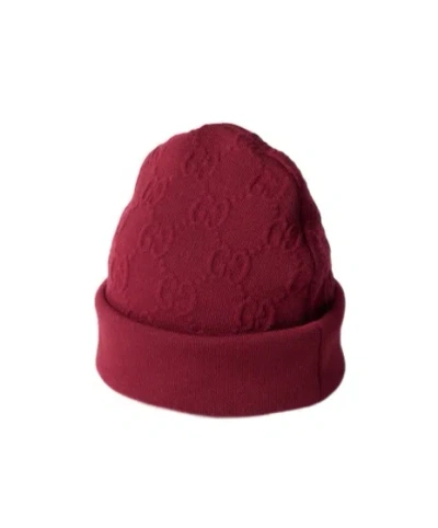 Gucci Jacquard Hat In Red