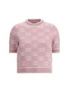 Gucci 'gg' Sweater In Pink