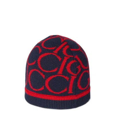 Gucci Jacquard Knitted Hat In Black