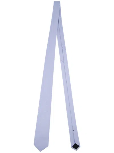 Gucci Jacquard-logo Tie In Blue