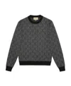 Gucci Gg Shadow Wool Sweater In Gray