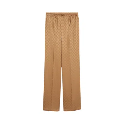 Pre-owned Gucci Jacquard Pants 'vintage Camel' | Tan | Women's Size Xs