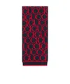 Gucci Jacquard Pattern Scarf In Black
