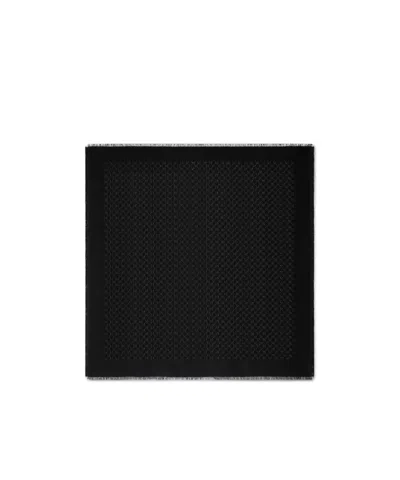 GUCCI GUCCI MONOGRAMMED FRINGE-EDGE SCARF