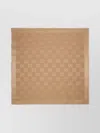 Gucci Women Wool And Silk Jacquard Shawl With Gg Pattern In Gold