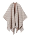 Gucci Gg Wool Jacquard Cape In Nude