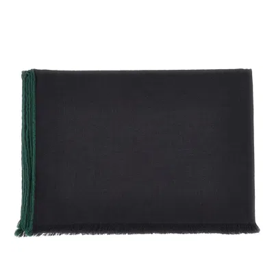 Gucci Jacquard Silk And Wool-blend Scarf In Black