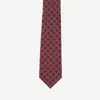 Gucci Jacquard Silk Morsetto Print Necktie In Multi