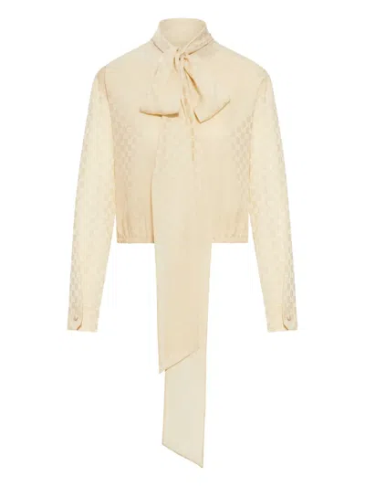 GUCCI JACQUARD SILK TOP