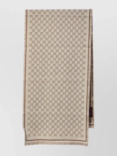 Gucci Jacquard Wool Scarf Gg