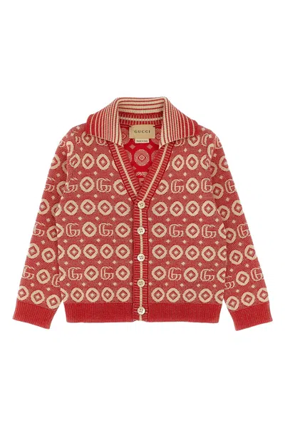 Gucci Jaquard Logo Cardigan