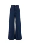 Gucci Trousers Wide-leg Denim Back Pockets In Blue
