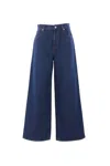 Gucci Wide-leg Cotton Jeans In Blue