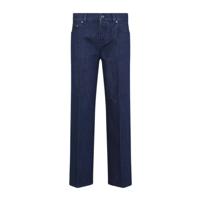 Gucci Straight Fit Jeans In Blue