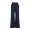 Gucci Boyfriend Fit Slit Denim Jeans In Blue