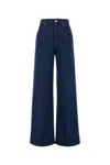 Gucci Trousers Wide-leg Denim Back Pockets In Blue