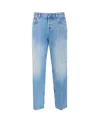 Gucci Women Straight Fit Denim Jeans In Blue