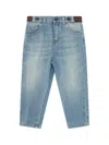 Gucci Jeans For Boy In Blue