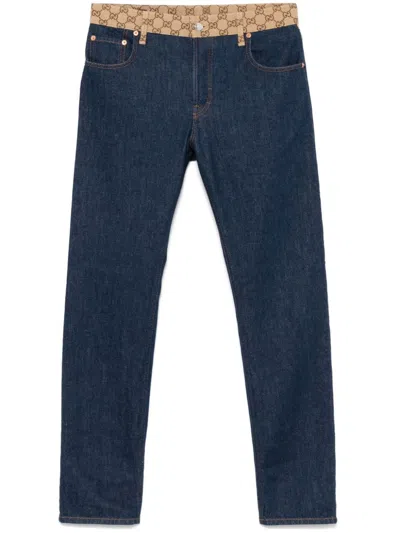 Gucci Jeans With Logo In Blue