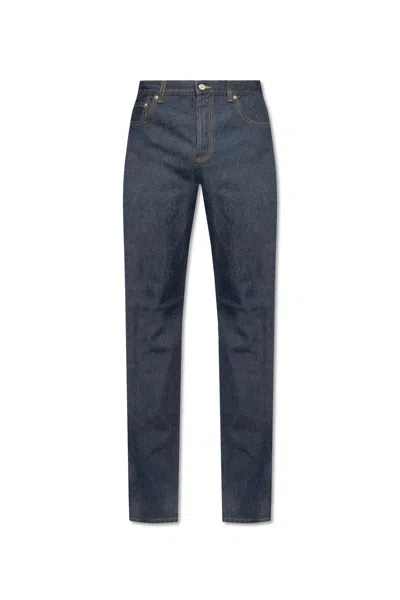 Gucci Jeans With Straight Legs In Darkblue