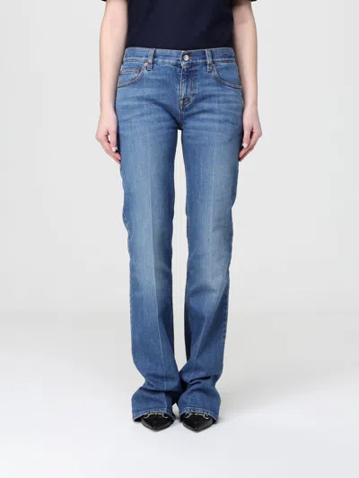 Gucci Jeans Woman Gnawed Blue