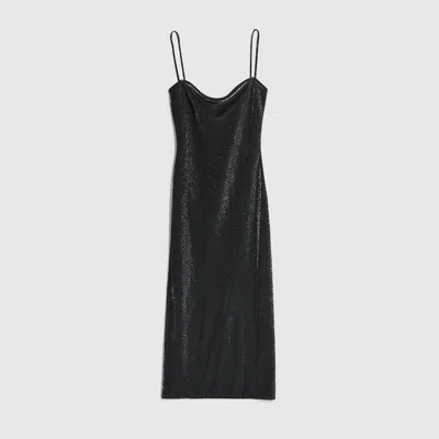 Gucci Jersey Dress With Iridescent Effect In Black