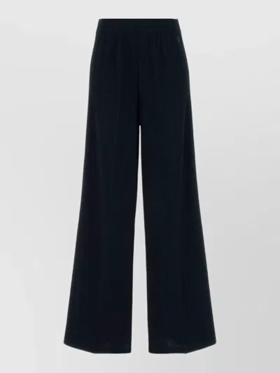 Gucci Jersey Joggers Seam Detail Wide Leg In Blue
