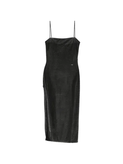Gucci Jersey Midi Dress In Black