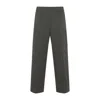 Gucci Straight-leg Trousers In Subtle Checkered Pattern In Gray