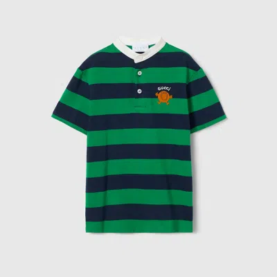 Gucci Kids' Jersey Polo Shirt In Multi