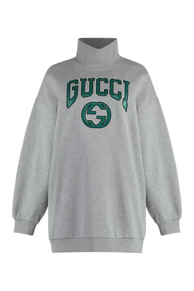 Gucci Jersey Sweatshirt In Grey