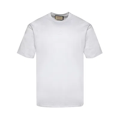 Pre-owned Gucci Jersey T-shirt 'white'