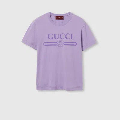 GUCCI GUCCI JERSEY T-SHIRT WITH PRINT