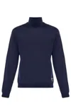 Gucci Men's Blue Wool Turtleneck Sweater For Ss23 In Blue