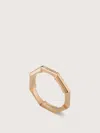 Gucci Link To Love 18k Mirrored Ring In Gold