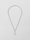 Gucci Silver Diagonal Interlocking G Necklace In Silver